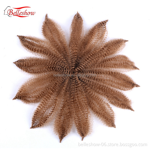 Hot sell  Twist Synthetic Braiding Hair Crochet Extensions Small marley hair Afro Kinky Marley Braids